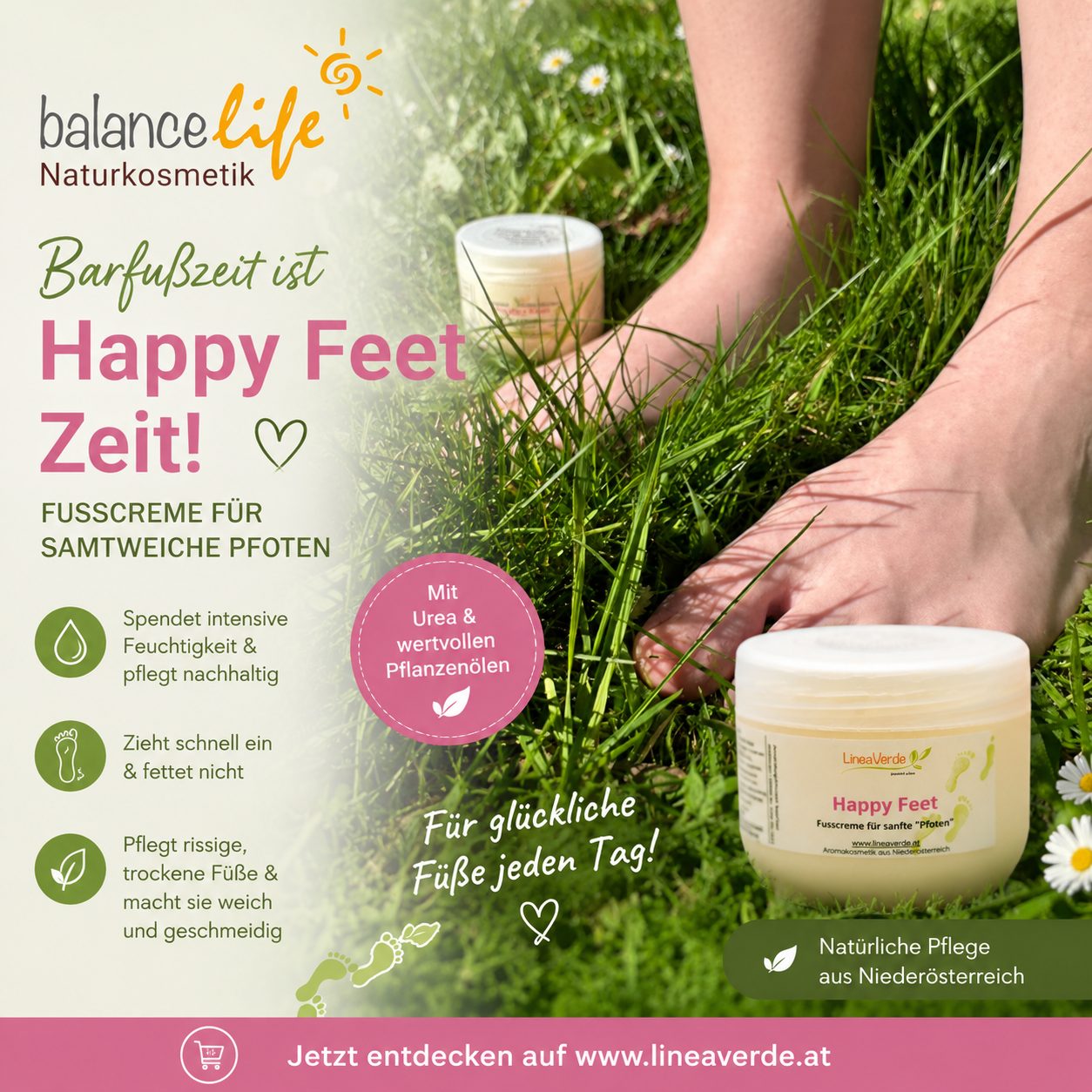 Happy Feet - Fusscreme bei trockener, rissiger Haut mit 10% Urea 6 Happy Feet - Fusscreme bei trockener, rissiger Haut mit 10% Urea – Bild 6