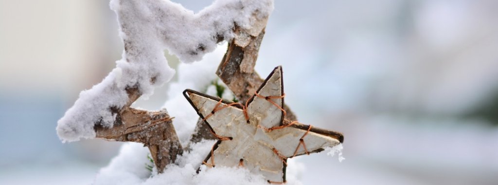Schneesterne Weihnachten